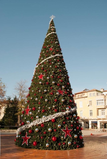 13-метрова коледна елха грейва в Пловдив на 2 декември